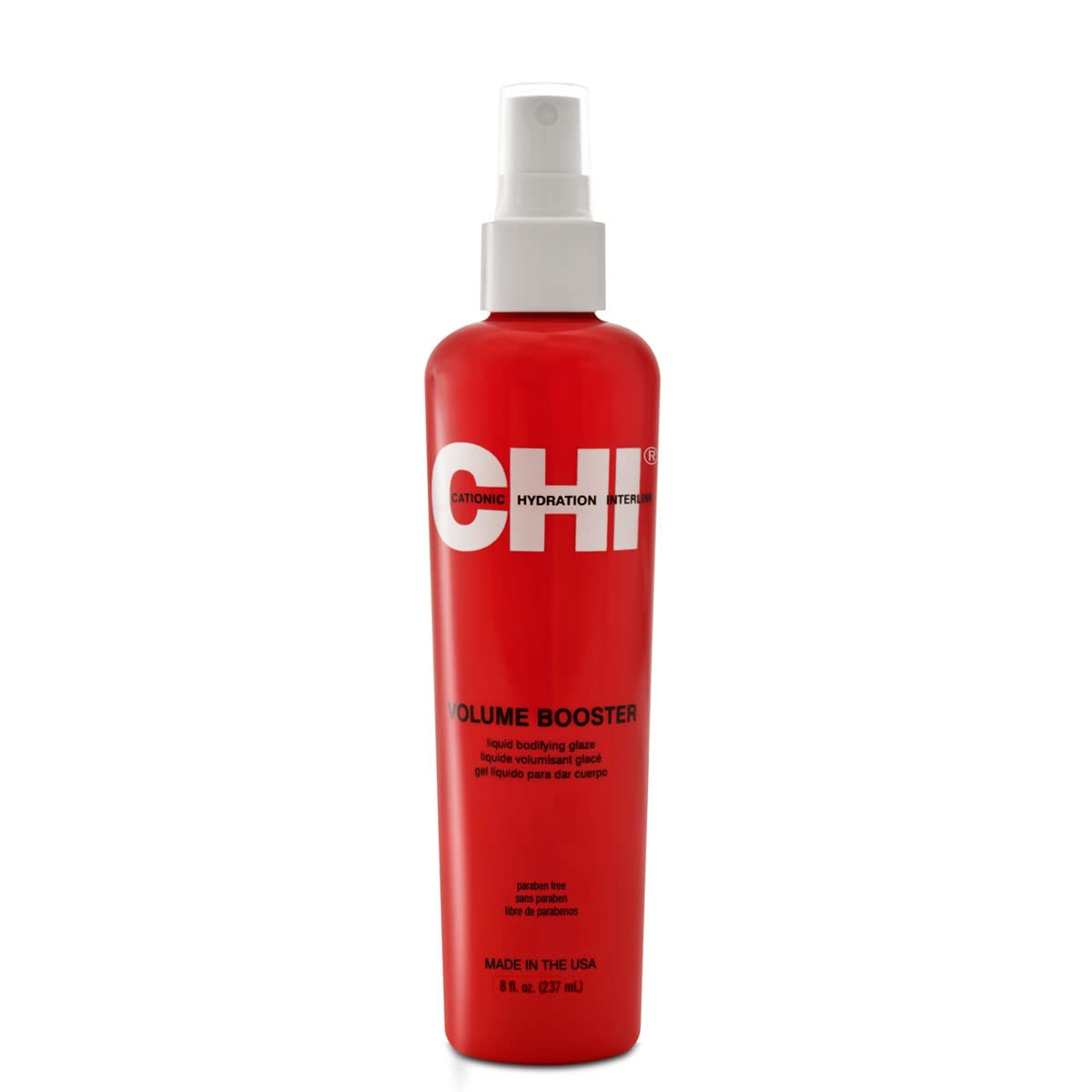 CHI Shine Infusion Hair shine spray, 5.3 Oz & Volume Booster Liquid Bodifying Glaze,8 FL Oz