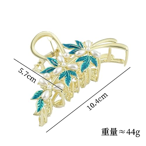 Eddie Munson Flower Leaf Hair Claw Clips Set for Women Girls-Butterfly Metal Large Hairpin Claw Clips-Hair Accessories for Thin Thick Hair Long Short Hair for Girls Women (3 PCS Butterfly+Flower+Leaf)