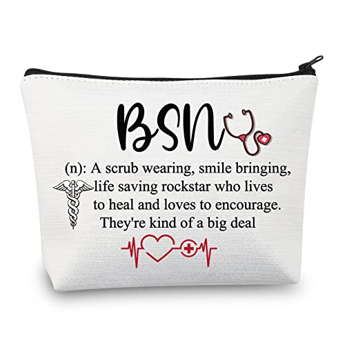 BSN Graduation Gift Cosmetic Makeup Bag for Bachelor of Science in Nursing