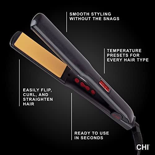 CHI G2 Professional Hair Straightener Titanium Infused Ceramic Plates Flat Iron & 44 Iron Guard Thermal Protection Spray, Clear, 8 Fl Oz & Infra Silk Infusion, 6 Fl Oz