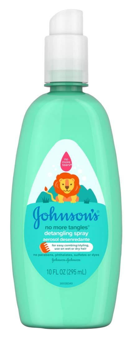 Johnsons Baby Detangling Spray 10 Ounce Pump (295ml) (3 Pack)