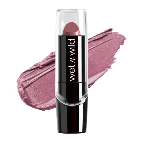 wet n wild Silk Finish Lipstick, Hydrating Rich Buildable Lip Color, Formulated with Vitamins A,E, & Macadamia for Ultimate Hydration, Cruelty-Free & Vegan - Secret Muse