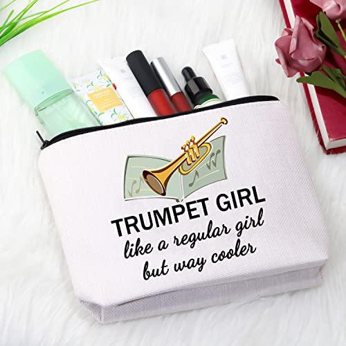 GJTIM Trumpeter Gift Trumpet Player Gift Brass Band Trumpeter Cosmetic Bag Zipper Pouch (Trumpet Bag)