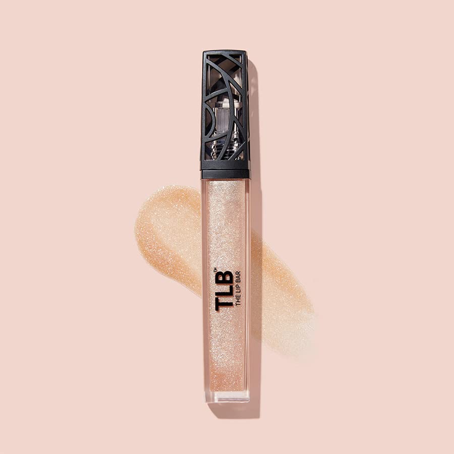 The Lip Bar Vegan Non-Sticky Lip Gloss, with Hydrating Shea Butter for a Lightweight, High Shine Finish, Trophy Wife - Champagne Shimmer