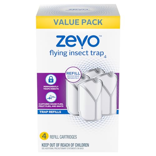 Flying Insect Trap 𝗢𝗱𝗼𝗿𝗹𝗲𝘀𝘀&𝗡𝗼𝗶𝘀𝗲𝗹𝗲𝘀𝘀 Indoor Fly Trap - Catching Fruit Flies, Mosquitoes and Other Nuisances,Suitable for Indoo & Outdoor(1 White Device + 5 Glue Boards) 10