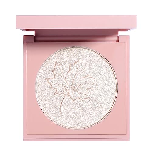 Serseul Highlighter Makeup Palette Highlighter Powder Glossy Glitter Highlight Makeup Palette come with mirror -Whtie Champagne