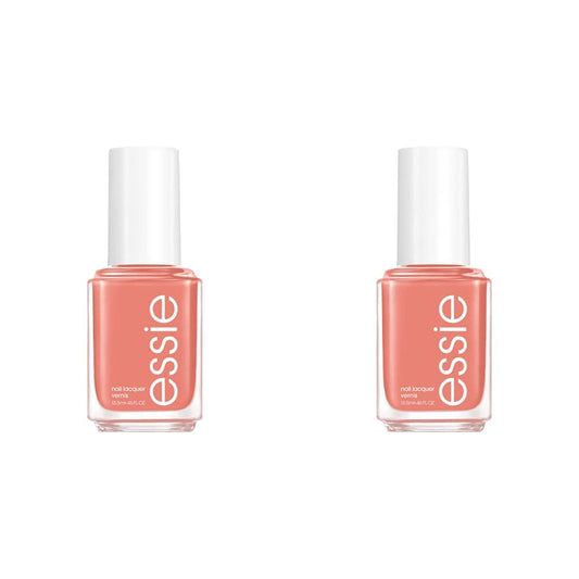 essie Salon-Quality Nail Polish, 8-Free Vegan, UnGuilty Pleasures, Coral, Snooze In, 0.46 fl oz (Pack of 2)