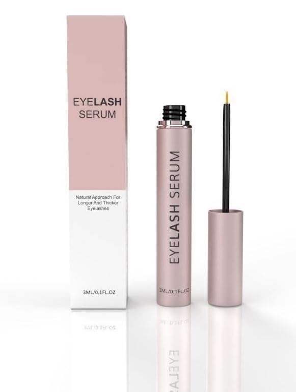 Lexique Eyeliner Long Eyelash Growth Serum, Advanced Formula for Longer, Fuller, and Thicker Lashes, 3 ML, Black