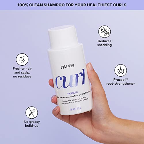 COLOR WOW Curl Wow Coco-motion Lubricating Conditioner & Curl Wow Hooked 100% Clean Shampoo with Root-Locking Technology