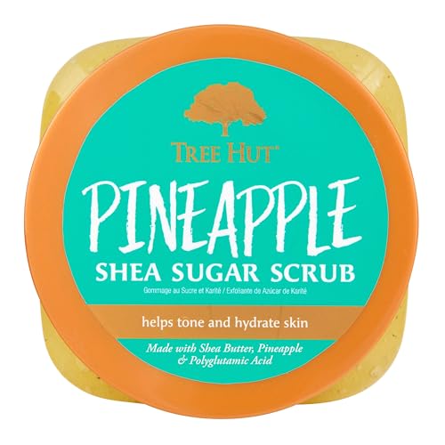 Tree Hut Pineapple Shea Sugar Exfoliating & Hydrating Body Scrub, 18 oz