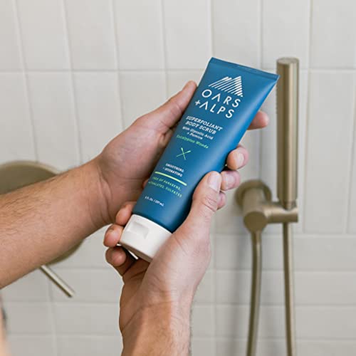 Oars + Alps Superfoliant Body Scrub, Dermatologist Tested and Made with Clean Ingredients, Contains Niacinamide and Coconut Oil, 8 Fl Oz