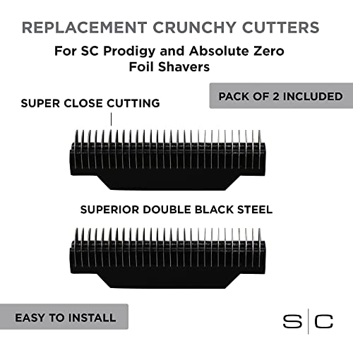 StyleCraft Replacement Crunchy Cutters Set of 2 Fits Absolute Zero and Prodigy Shavers