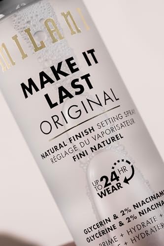 Milani Make It Last Original - Natural Finish Setting Spray 3-in-1 Setting Spray and Primer- Prime + Correct + Set Makeup Finishing Spray and Primer - Long Lasting Makeup Primer and Spray 2.03 Fl. Oz