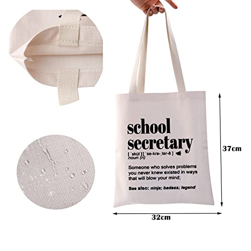 ZJXHPO Secretary Definition Tote Bag Administrative Assistant Thank You Gift Secretary Shoulder Bag Secretary Handbag (Sc Secretary Tote)