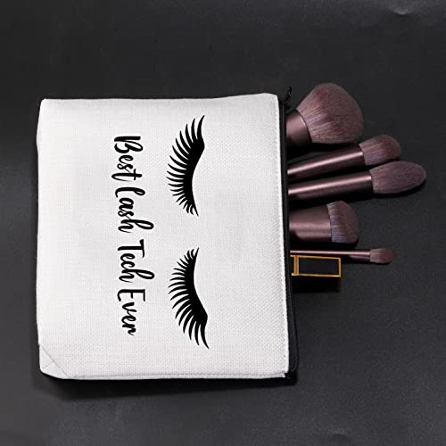 JNIAP Lash Tech Gift For Women Lash Artist Eyelash Cosmetic Bag Estheticians Beautician Graduation Gift Lash Technician Travel Makeup Bag Appreciation Birthday Gifts For Lash Tech Zipper Pouch