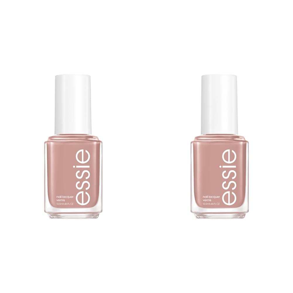 Essie Salon-Quality Nail Polish, 8-Free Vegan, Light Tan, Wild Nude, 0.46 fl oz (Pack of 2)