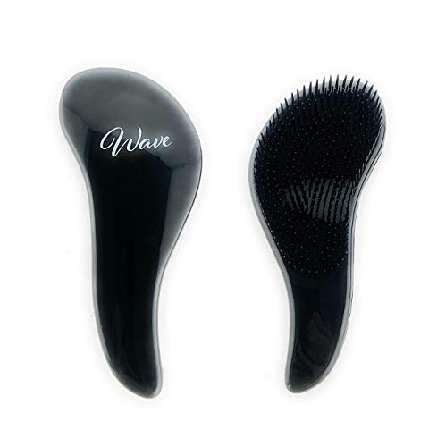 G.B.S Wave Multi-Function Glide Thru Brush Unisex Man and Women Long or Short Hair - Dense Black Bristles to Remove Knots, tangles Silky Smooth Finish.