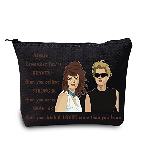 LEVLO Thelma Movie Cosmetic Make Up Bag Thelma Fans Gift You Are Braver Stronger Smarter Than You Think Thelma Louise Zipper Pouch Bag (Thelma Bag)