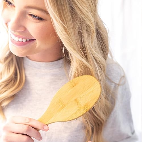 Beauty by Earth Boar Hair Brush for Fine Hair - Boar Bristle Hair Brush for Thick Hair - Boar Brush for Fine Hair - Mens Hair Brush for Thin Hair - Boars Hair Brush for Women - Boar Brush with Pins