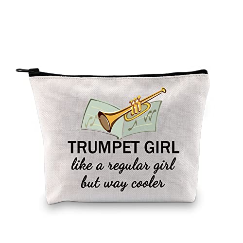 GJTIM Trumpeter Gift Trumpet Player Gift Brass Band Trumpeter Cosmetic Bag Zipper Pouch (Trumpet Bag)