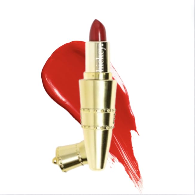 Hickey Lipstick Mile High Perfect Red Organic Refillable Lipstick - Moisturizing & Long Lasting, Gluten Free, HIghly Pigmented & Cruelty Free Lipstick - Vegan - luxe finish