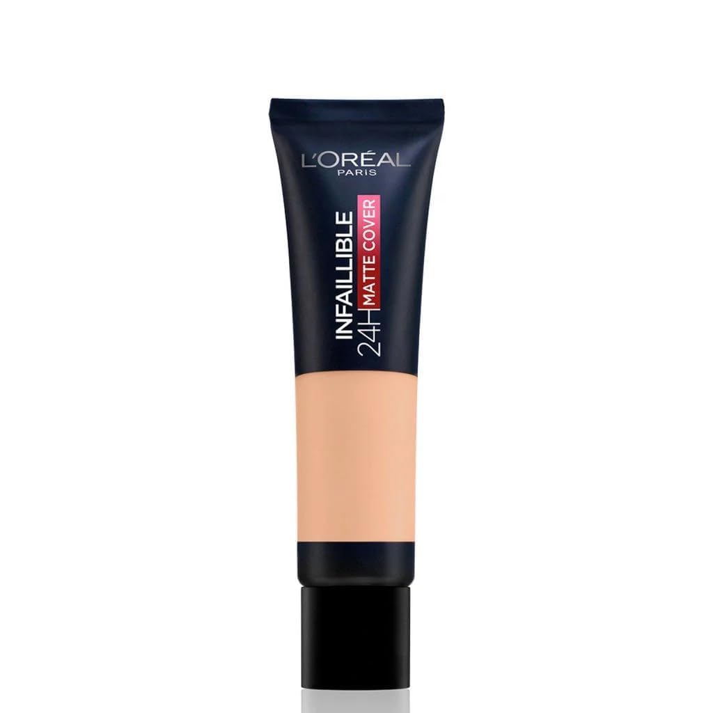 L'Oreal Paris Cover Liquid Foundation, Infallible 24H Matte Cover, Shade 25, 30ML