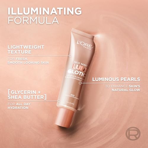 L'Oreal Paris Makeup True Match Lumi Glotion, Natural Glow Enhancer, Illuminator Highlighter, Bronzing Drops For a Sun-Kissed Glow, 905 Rich