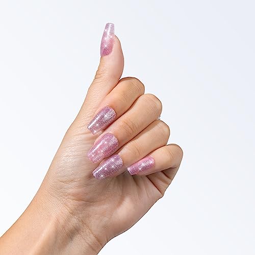 Signet Press On Nails - Limoncello | Long Lasting Short Almond Nail Manicure Kit - Easy to Apply - Nail Kit includes 24 Nails in 12 Sizes, Nail Glue, Adhesive Gel Tabs, Nail File, & Cuticle Stick