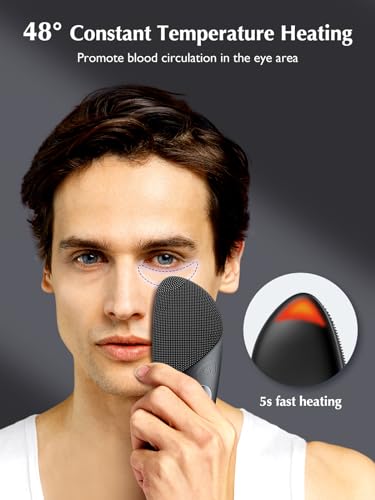 Facial Cleansing Brush Silicone Face Scrubber: COSLUS Waterproof Rechargeable Face Wash Brush, 4 Cleansing Modes, Electric Face Exfoliator for Men Women Cleaning, Exfoliating, Massaging