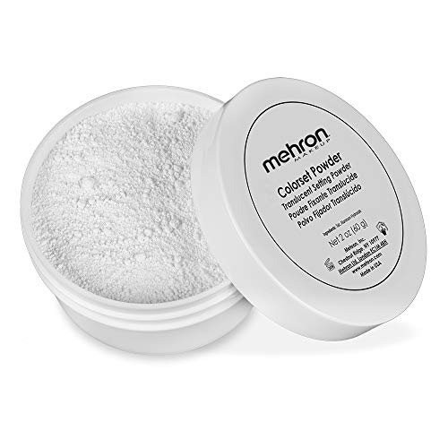 Mehron Makeup Colorset Powder | Translucent Powder Setting Powder | Face Powder For Special Effects, Halloween, & Film 2 oz (60 g)