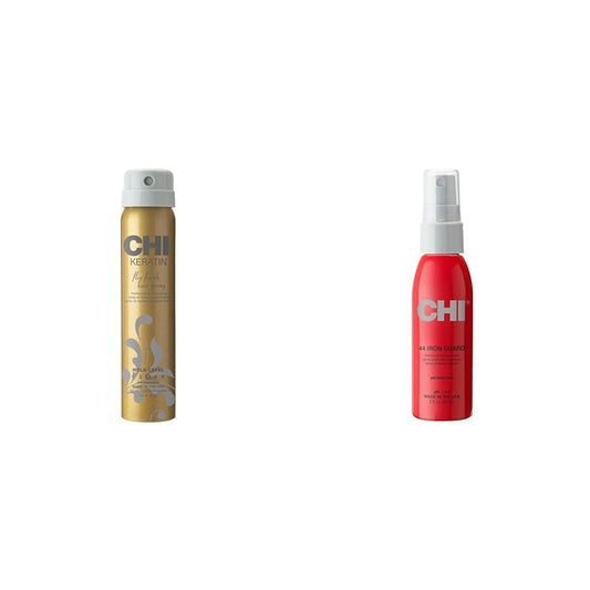 CHI Keratin Hair Spray & Iron Guard Thermal Spray Bundle