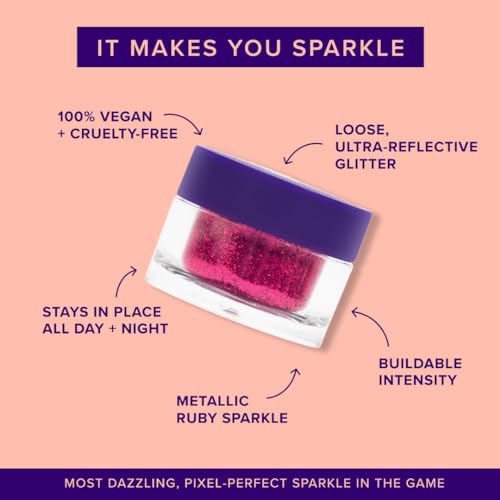 Unicorn Snot Body Glitter -Long-Lasting, Holographic Hi-Def Cosmetic Glitter for Face, Lip & Body- Glitter Lip Gloss, Metallic Eyeshadow Makeup- Iridescent Glitter,Fine Milled Sparkle, Magenta(Scream)