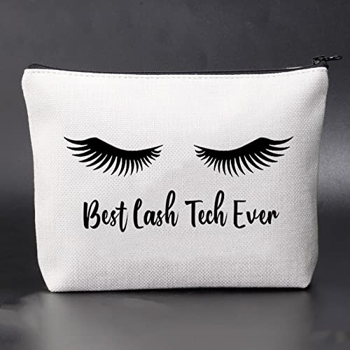 JNIAP Lash Tech Gift For Women Lash Artist Eyelash Cosmetic Bag Estheticians Beautician Graduation Gift Lash Technician Travel Makeup Bag Appreciation Birthday Gifts For Lash Tech Zipper Pouch