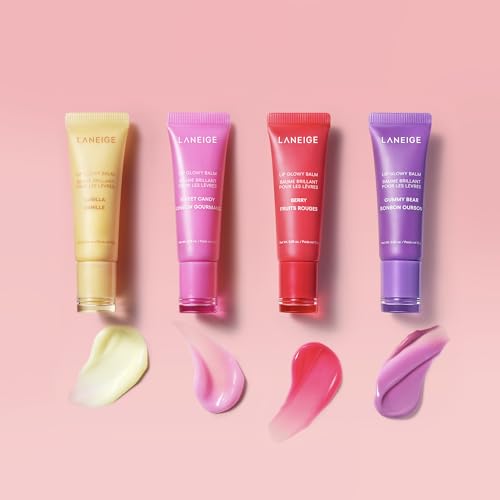 LANEIGE Lip Glowy Balm Sweet Candy: Hydrate, Glossy, Lightweight, Moisturize & Tint with Shea Butter