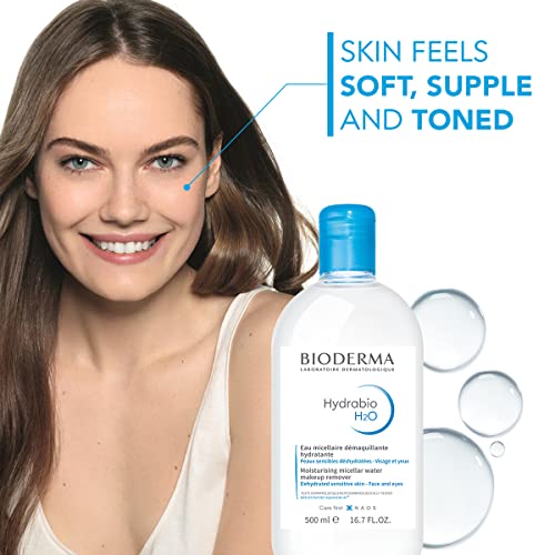 Bioderma Hydrabio H2O PUMP Micellar Water - Cleansing and Make-Up Removing, 16.7 Fl Oz