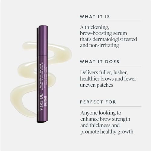 Virtue Flourish Brow Density Booster Treatment with Keratin for Thicker Eyebrows