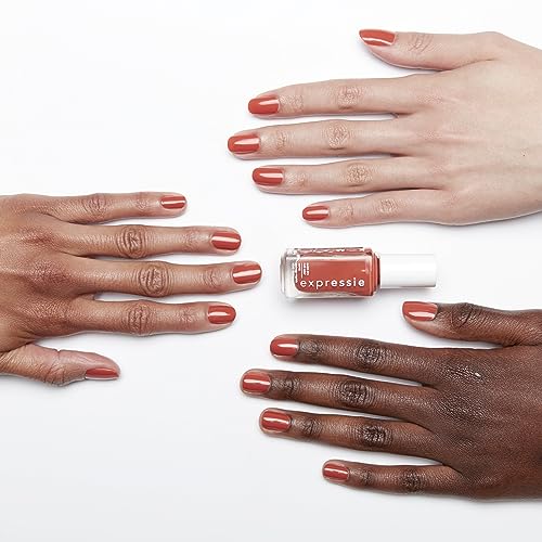 essie expressie, Quick-Dry Nail Polish, 8-Free Vegan, Burnt Orange, In A , 0.33 fl oz