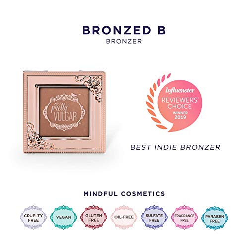 Pretty Vulgar Bronzed B Powder Bronzer, Highly-Pigmented, Smooth, Matte Bronzing Face Powder, Vegan, Gluten-Free & Cruelty-Free, Sun Of A B, 5.7g / 0.2 Oz.