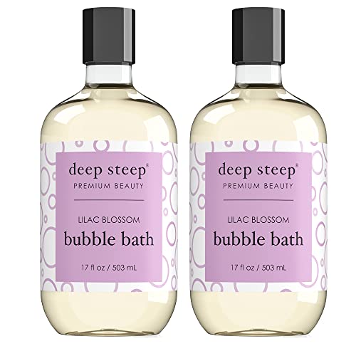 Deep Steep Bubble Bath, 17oz (Pack of 2) (Rosemary Mint)