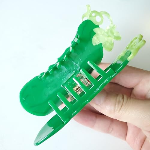 Green Cucumber Claw Clip,Acetate Hair Clip,Small Hair Clips for Women