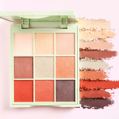 Pixi Beauty Eye Effects - Hazelnut Haze|Eyeshadow 9 Shade Compact Palette | Easy To Apply High Pigment Colour | Paraben-Free | 11.5g