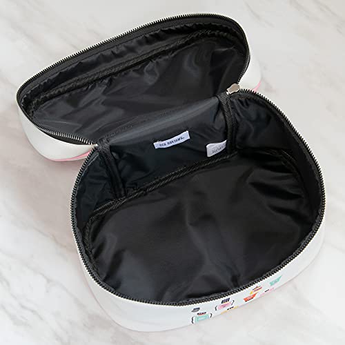 Studio Oh! OCS Designs Cosmetic Bag - Potions and Lotions Train Case for Travel Size Toiletries - Storage for Makeup, Brushes, & Accessories with Full Zip Closure