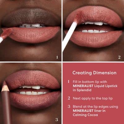 bareMinerals Mineralist Lasting Lip Liner, Creamy Pigmented Lip Pencil Liner, Natural Ingredients, All-Day Wear, Vegan