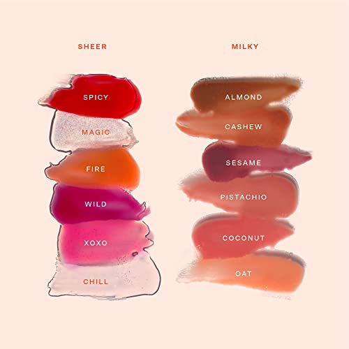 Tower 28 ShineOn Milky Lip Jelly, SESAME, Non-Sticky Lip Gloss, Milky Mauve Pink Vegan Lip Gloss, Moisturizing Apricot and Raspberry Seed Oil, Cruelty Free