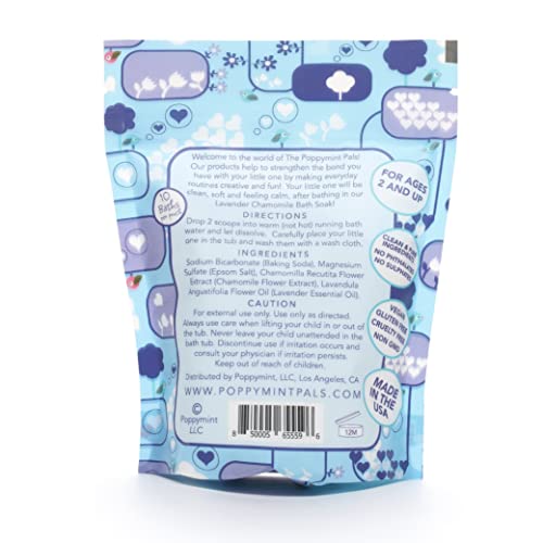 Poppymint Pals Toddler Bath Soak- Calming/Lavender Chamomile