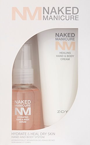 ZOYA Naked Manicure Healing and Hydrating Dry Skin Hand and Body System, Tube & Serum