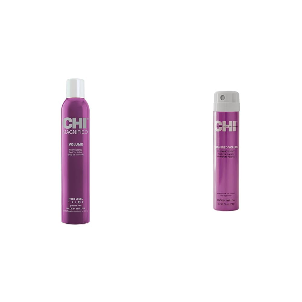 CHI Magnified Volume Finishing Spray Bundle - 12 oz and 2.6 oz