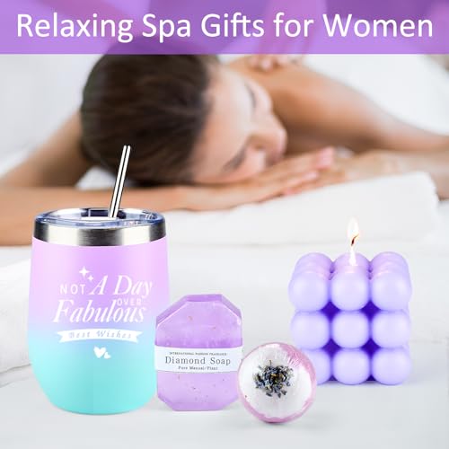 Birthday Gifts for Women,Unique Happy Birthday Relaxing Spa Bath Set Gift Baskets Ideas for Her,Mom,Teacher,Sister, Friends, Best Pampering Care Package Thank You Gifts for Women Who Have Everything…