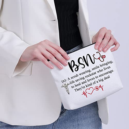 BSN Graduation Gift Cosmetic Makeup Bag for Bachelor of Science in Nursing