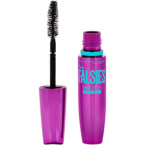 Maybelline Volum' Express The Falsies Waterproof Mascara, Volumizing and Separating Make Up Formula, Very Black, 1 Count